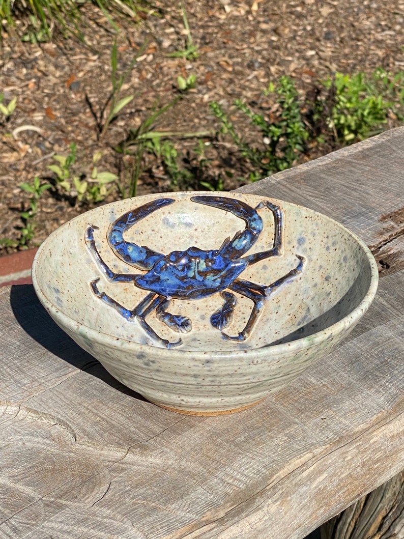 Blue crab bowl Etsy