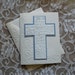5x7 Greeting card handade; Easter Card, Religious card, Christian card, cross, Jesus, salvation, pray, faith, savior