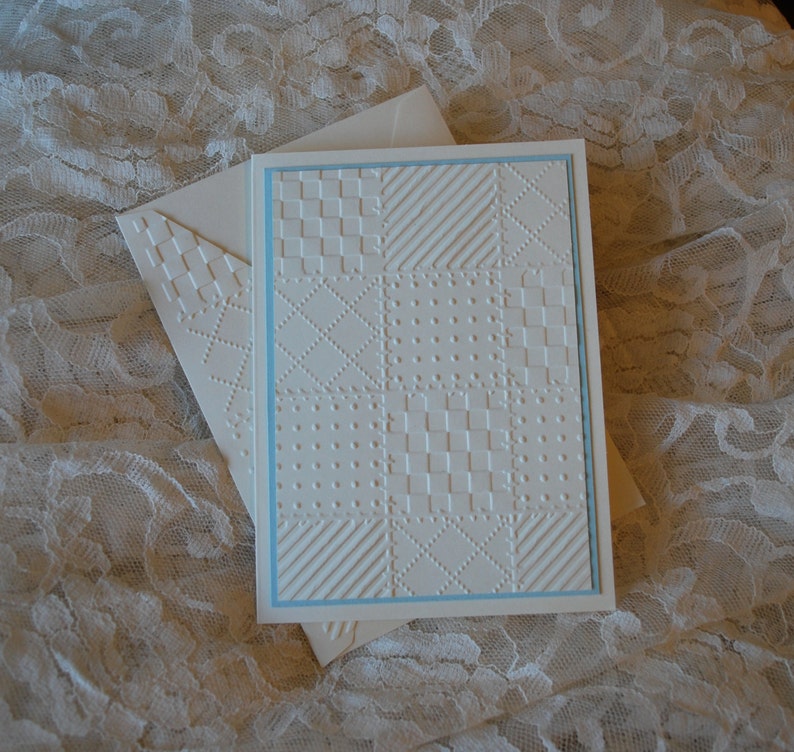 Handmade Greeting Card Quilt Pattern Birthday Thank You Etsy