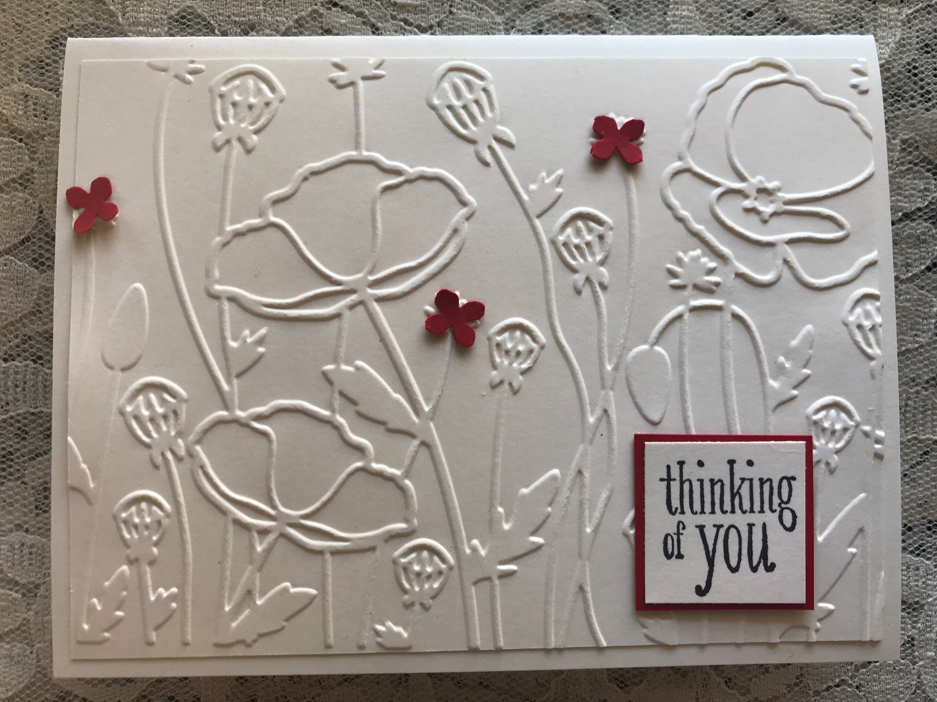 Homemade Thinking Of You Card