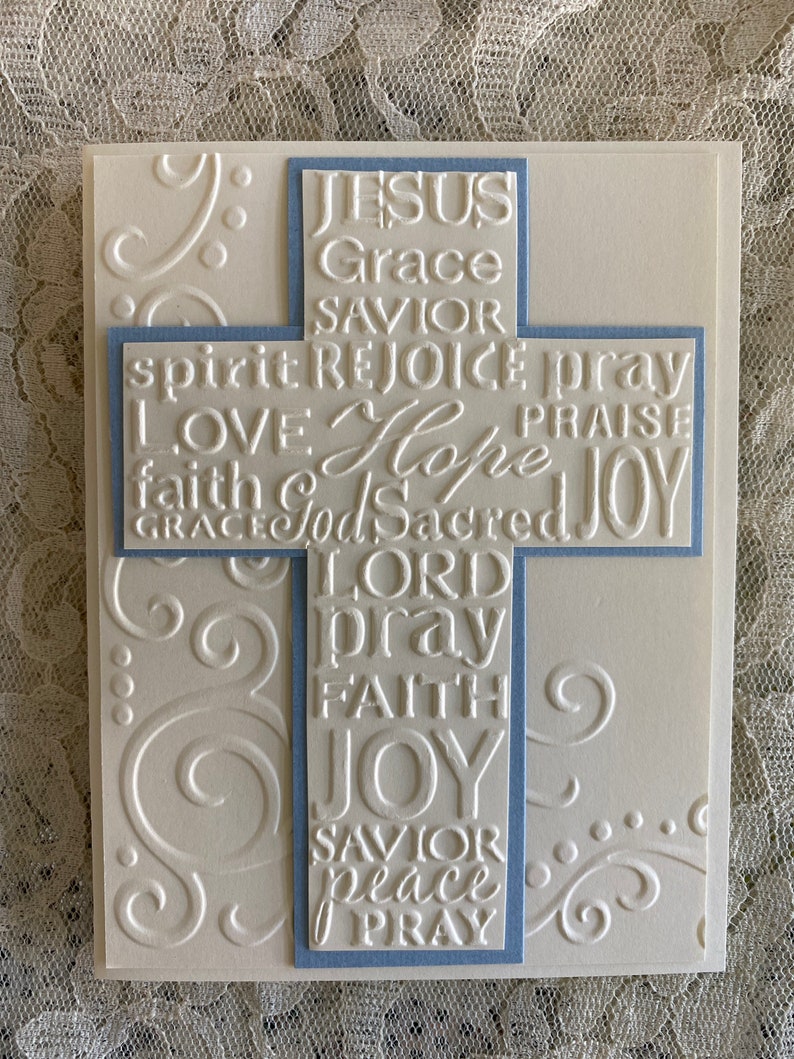 Greeting Card Handmade Easter Card Religious Card Christian Etsy