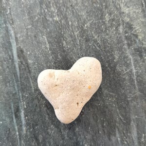 Heart shape natural beach stone from Aegean Sea, Heart Rock, Heart Rock Art,Beach Pebble Art