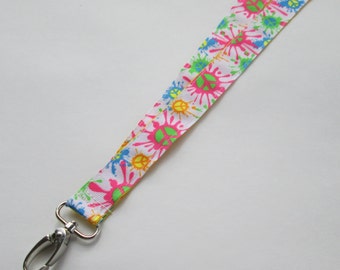 Reversible Peace Lanyard Keychains for Women, Cool Lanyards for Keys, Id Badge Holder Necklace Lanyards, Cute Lanyards for Badges