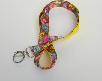Butterfly Lanyard Keychains for Women, Cool Lanyards for Keys, Id Badge Holder Necklace Lanyards, Cute Lanyards for Badges