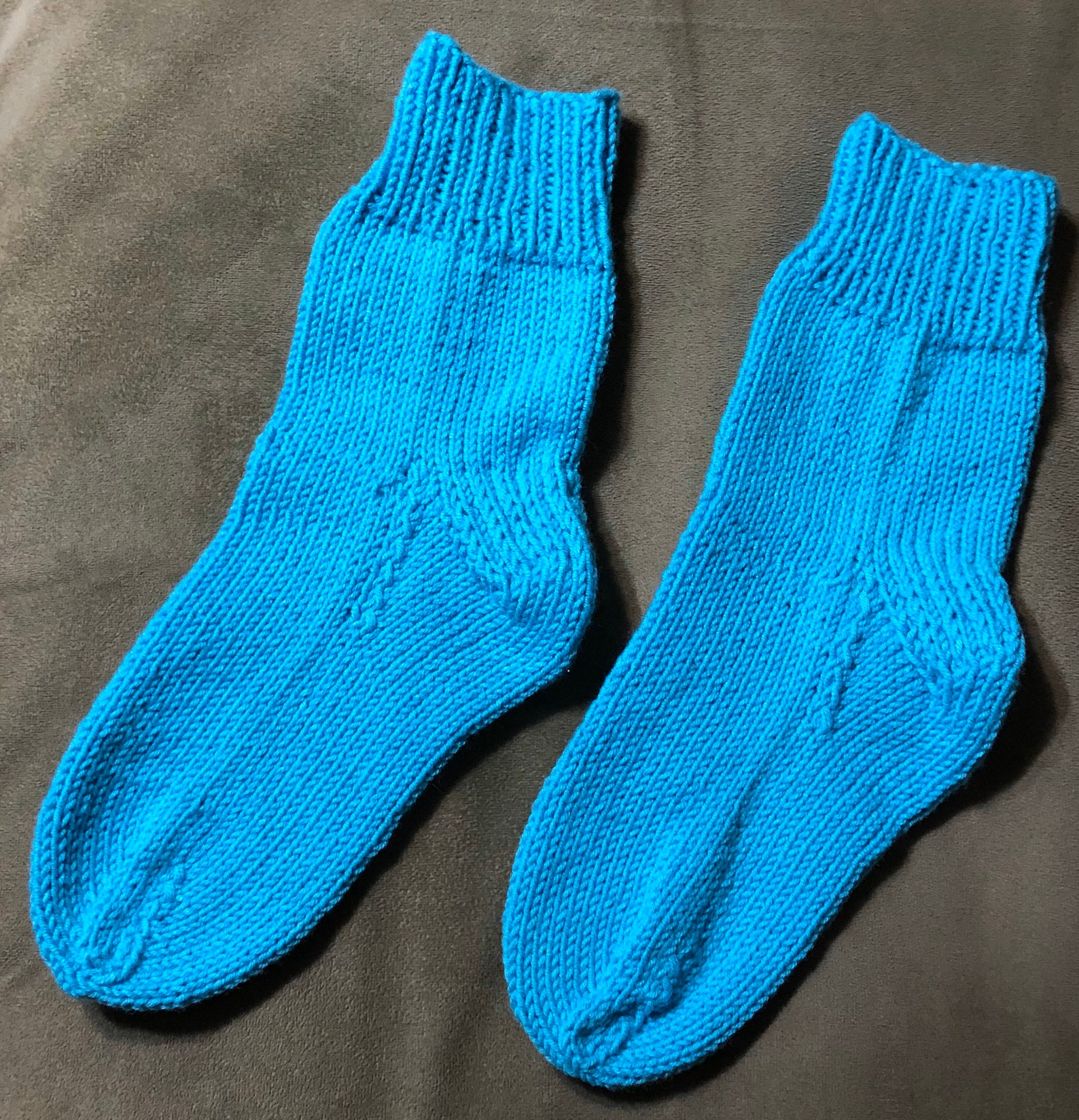 Soft and Warm Turquoise Socks Etsy