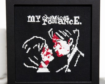 Zemsta MCR emo My Chemical Romance wzór do haftu krzyżykowego