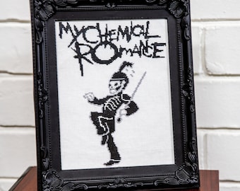 Padrão de ponto cruz Black Parade My Chemical Romance MCR