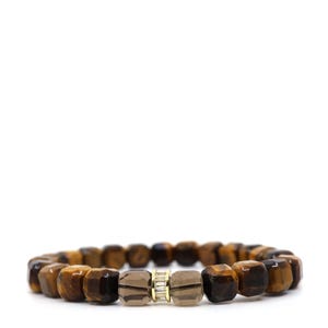 Tiger's Eye & Smoky Quartz Bracelet