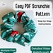 How to Sew a Scrunchie PDF Pattern | PDF DIY Scrunchie ...