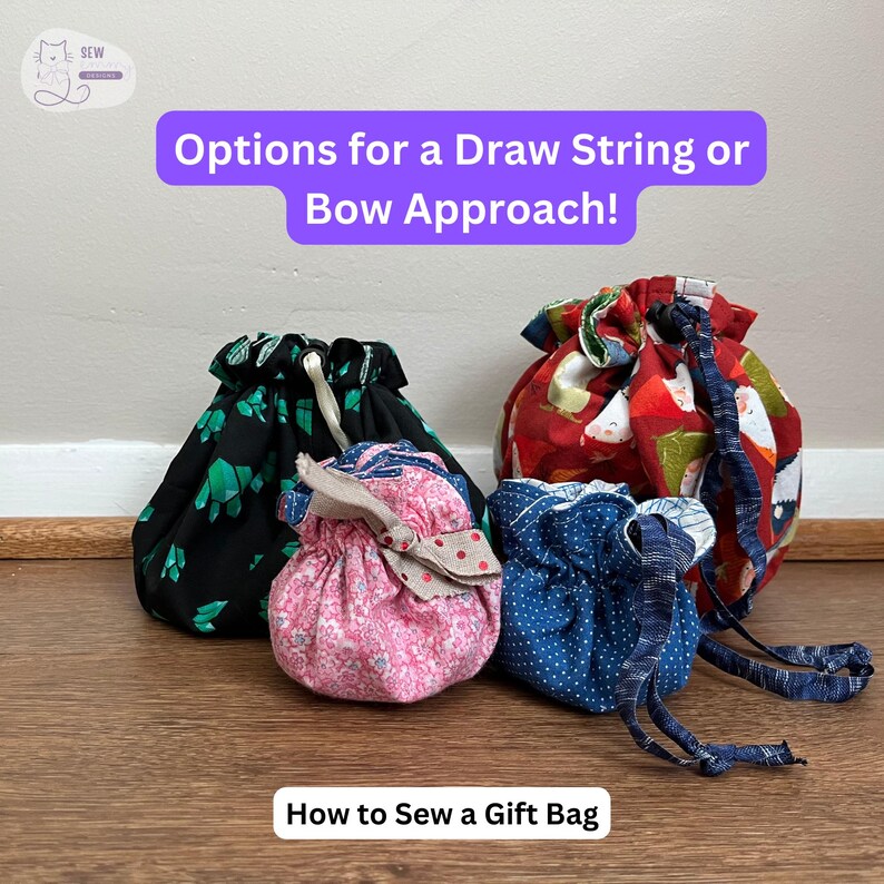 Drawstring Bag Instructions.pdf How to Sew a Drawstring Bag PDF Guide | PDF Circular Gift Bag Sewing ...
