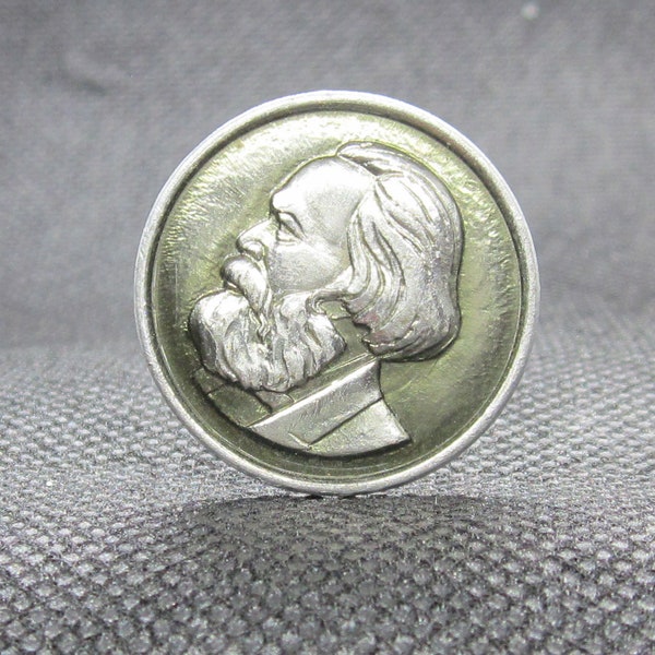 KARL MARX - Workers of all Lands, Unite! German Philosopher Communist Party protest Ideology Soviet USSR Russian badge pin