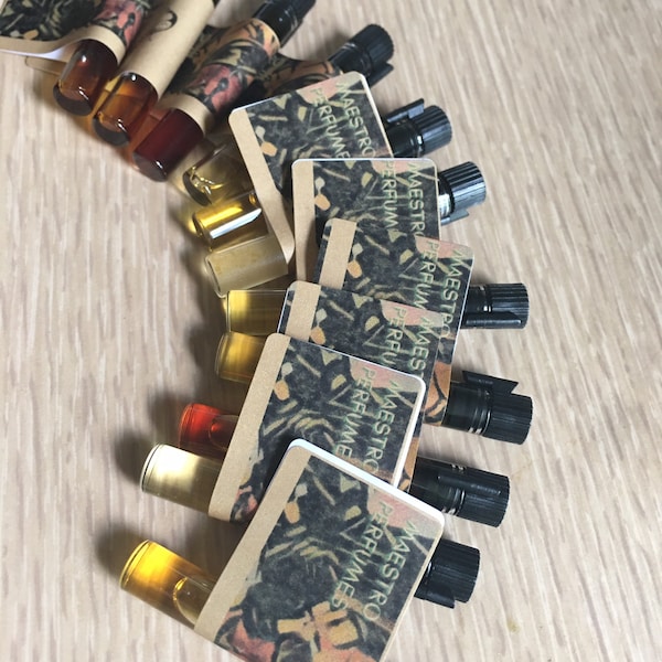 Perfumer's Choice - sample set - 6 different perfumes (alcohol containing) - 1 ml each