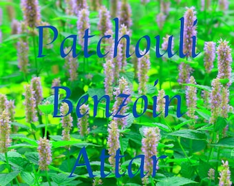 Attar de pachulí y benjuí - Edición especial, mezcla 100 % natural