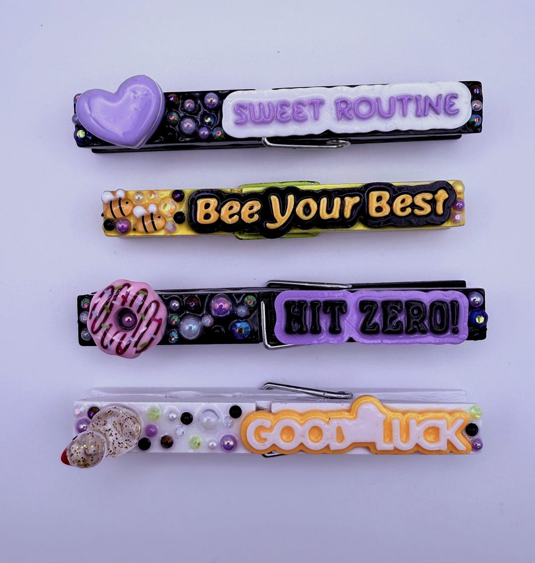 Cheer Spirit Pin Toppers Purple/yellow, Set of 24 - Etsy