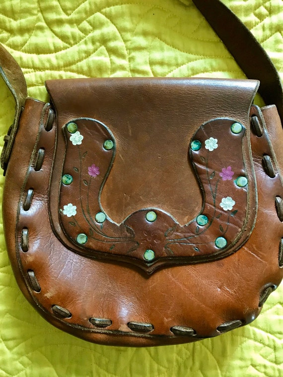 Beautiful 70s leather bag - image 2