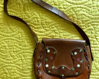 Beautiful 70s leather bag