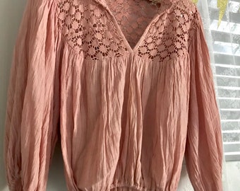 Beautiful blush boho top