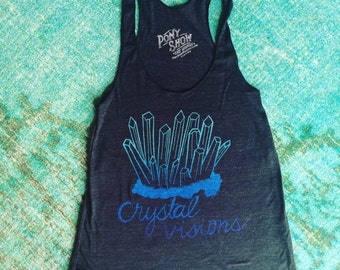 Crystal Visions tank- vintage black