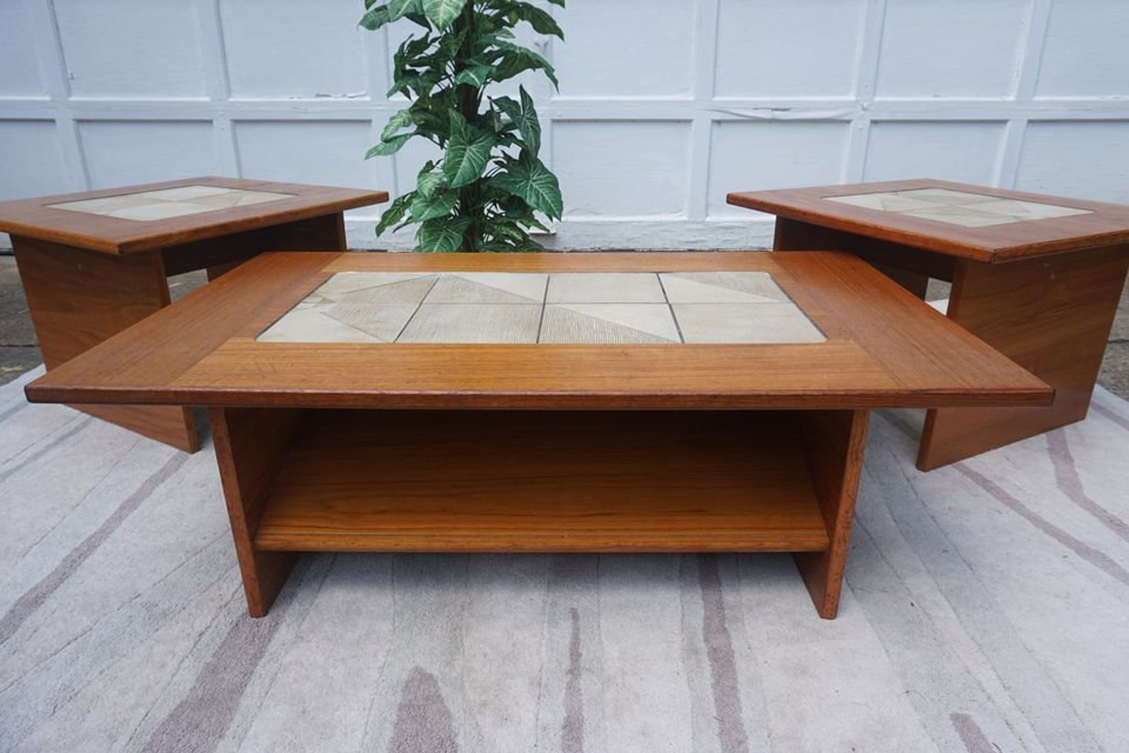 Vintage Danish Modern Gangso Mobler Teak Tile Coffee Table/End Etsy