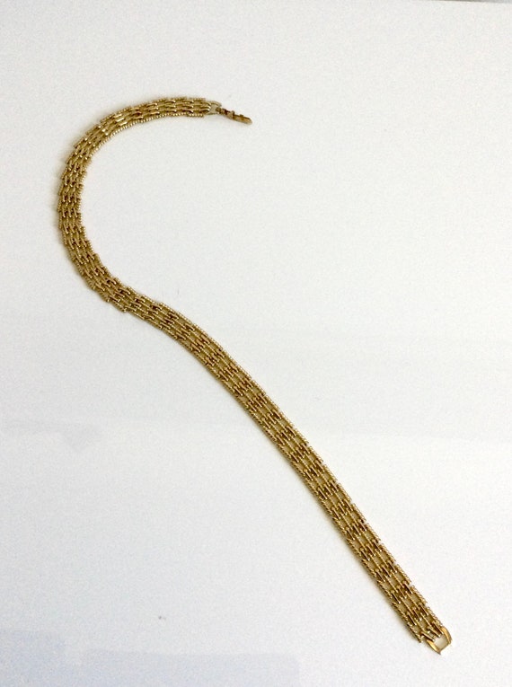 Vintage NAPIER Necklace Chain Gold Tone 1980s - image 5
