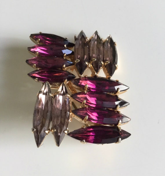 Vintage Juliana D&E Brooch Amethyst and Lavender U