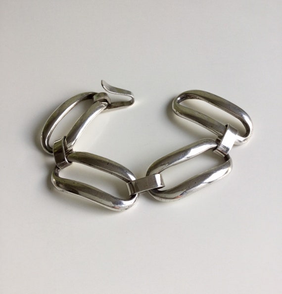 Modernist ERIK DENNUNG Bracelet Denmark Chunky Li… - image 3