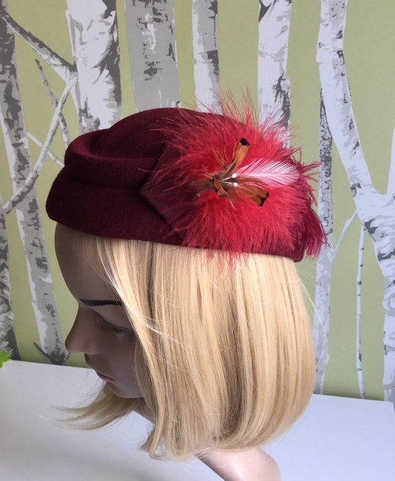 Vintage Hat by George W. Bollman Sus-elle Doeskin Felt and  display picture 2