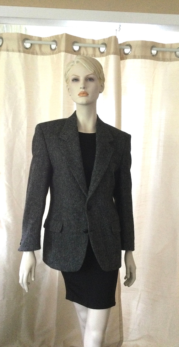 Vintage Harris Tweed Scottish Virgin Wool Jacket … - image 1