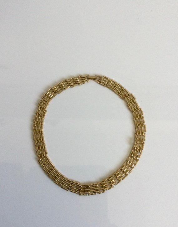 Vintage NAPIER Necklace Chain Gold Tone 1980s - image 6