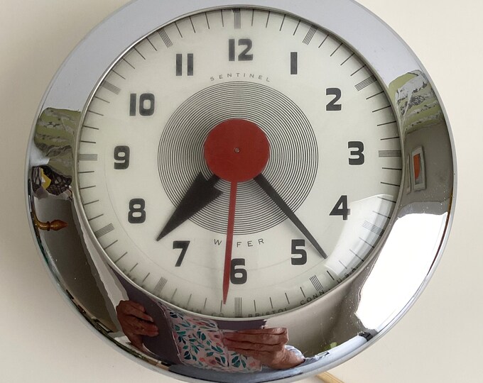 Art Deco Ingraham Sentinel Wafer Wall Clock by Henry Dreyfuss Etsy