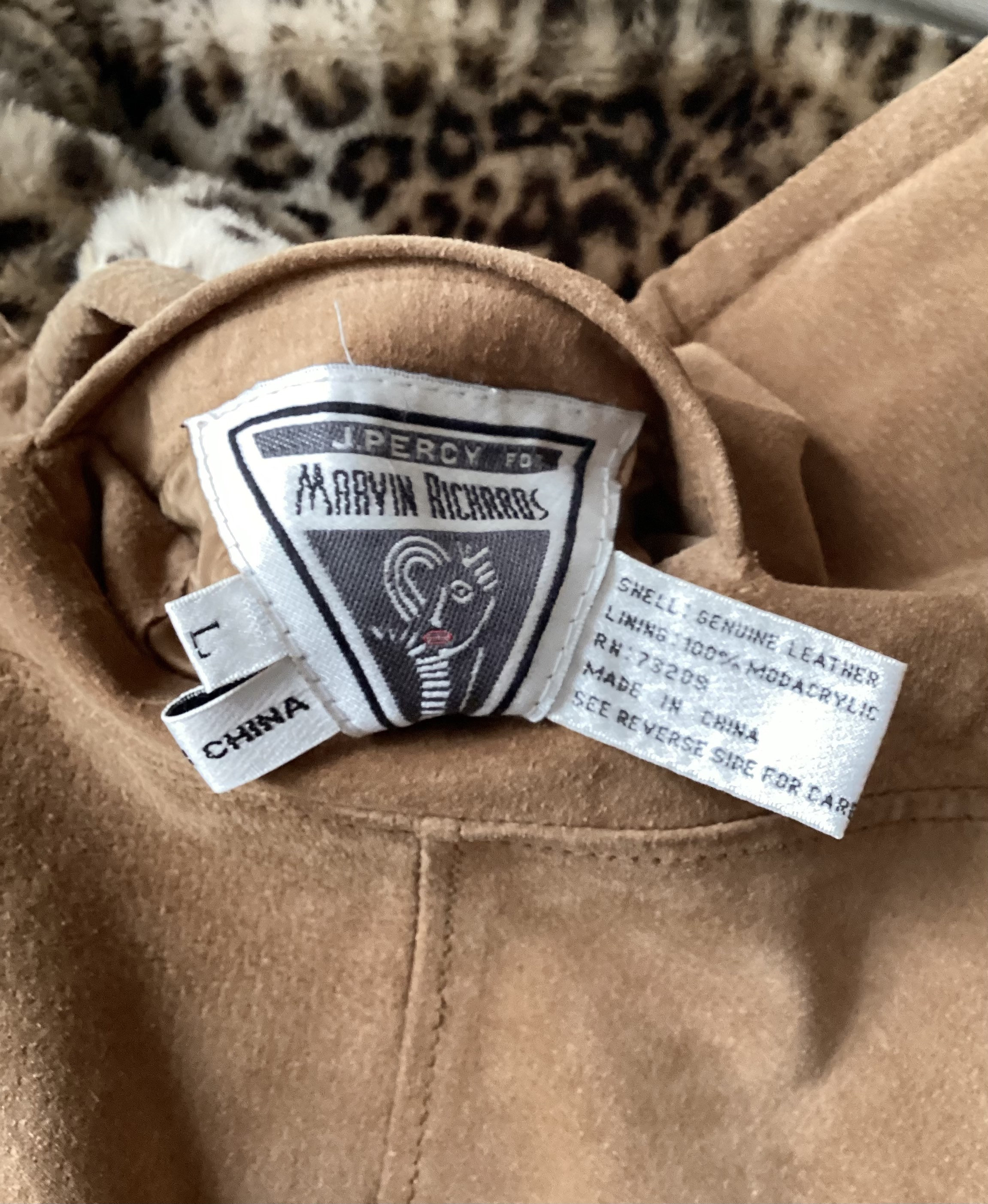 Reversible Suede & Faux Leopard Coat J Percy for Marvin Richards
