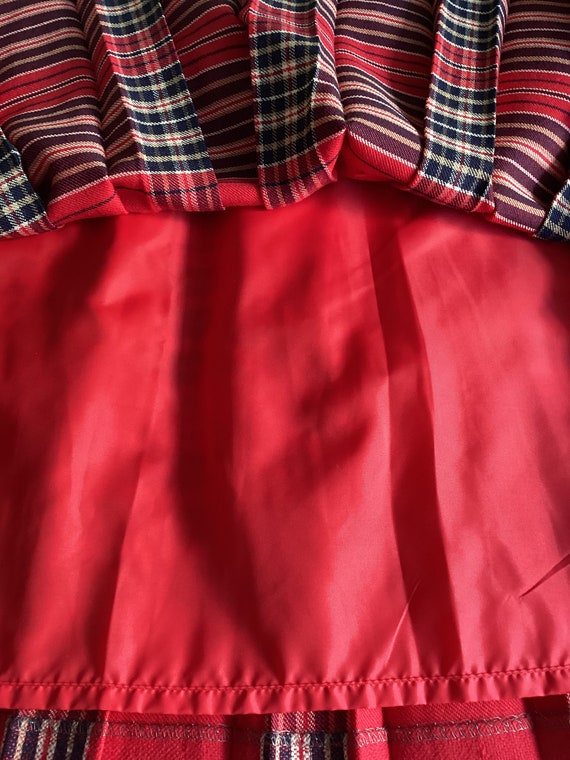 Vintage Pleated Skirt Wool Edinburgh Tartan - image 7