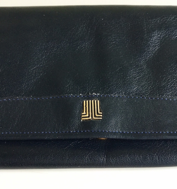 Vintage Lanvin Calfskin Leather Wallet Jeanne Lanv
