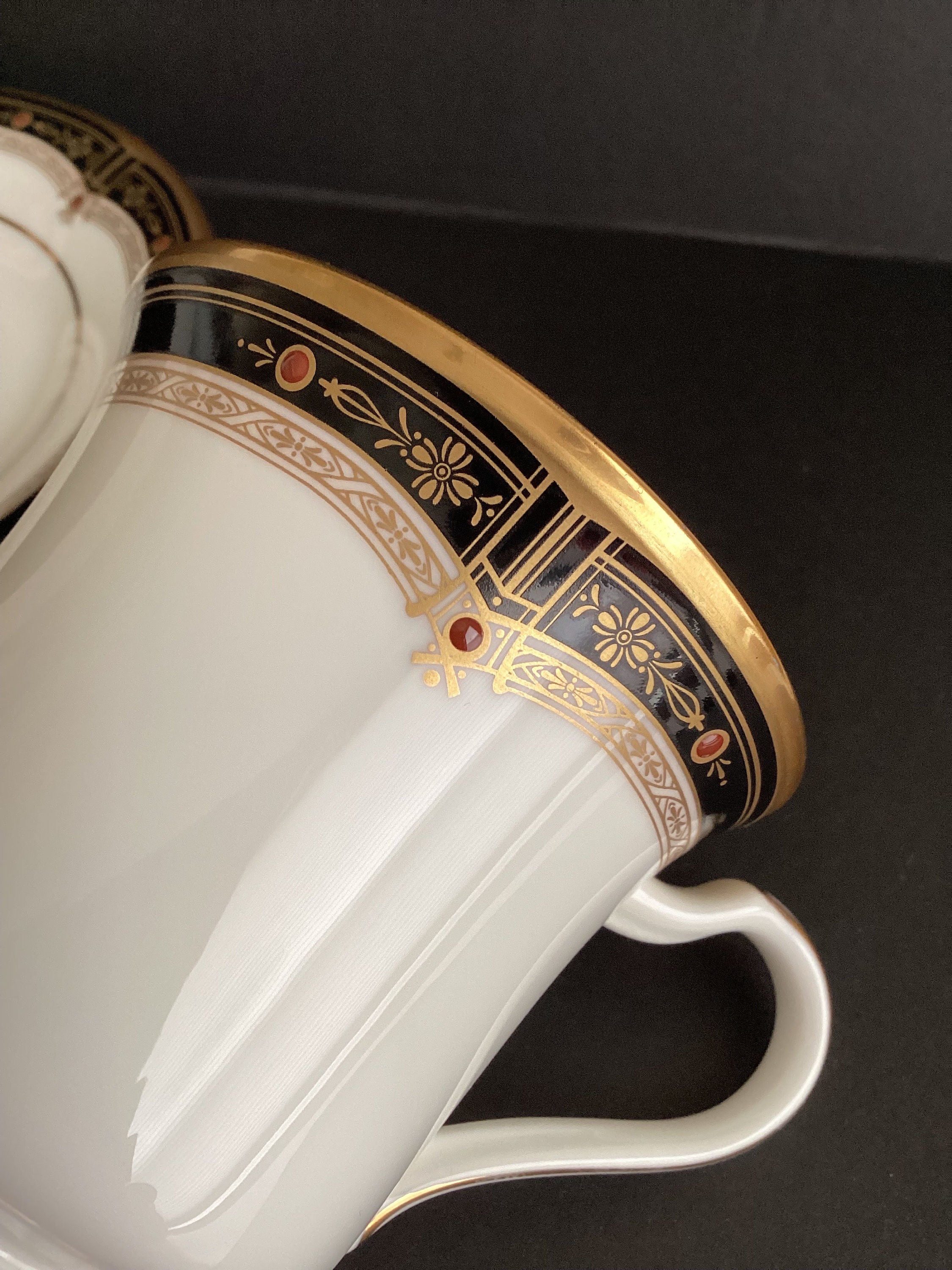 Vintage Noritake Cup & Saucer “gold and Sable” 9758 MINT - Etsy