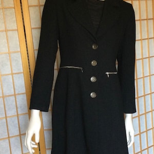 SANDRO Paris Black Coat Elegant Top Quality!
