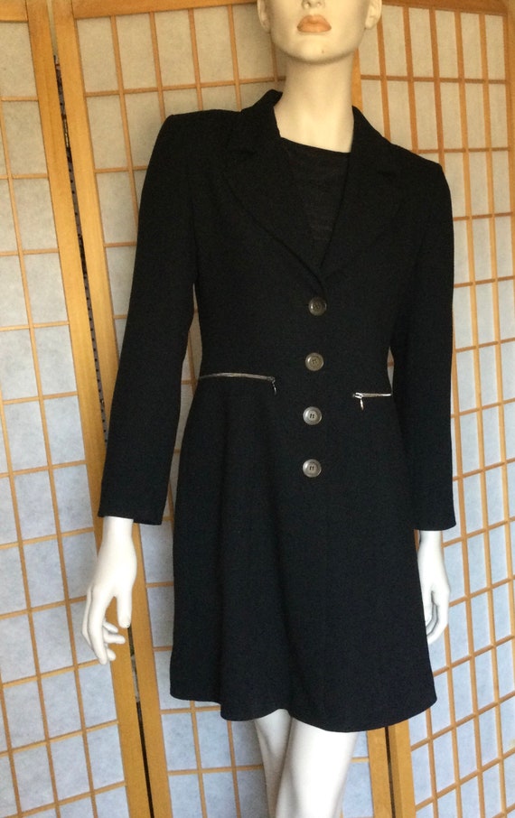 SANDRO Paris Black Coat Elegant