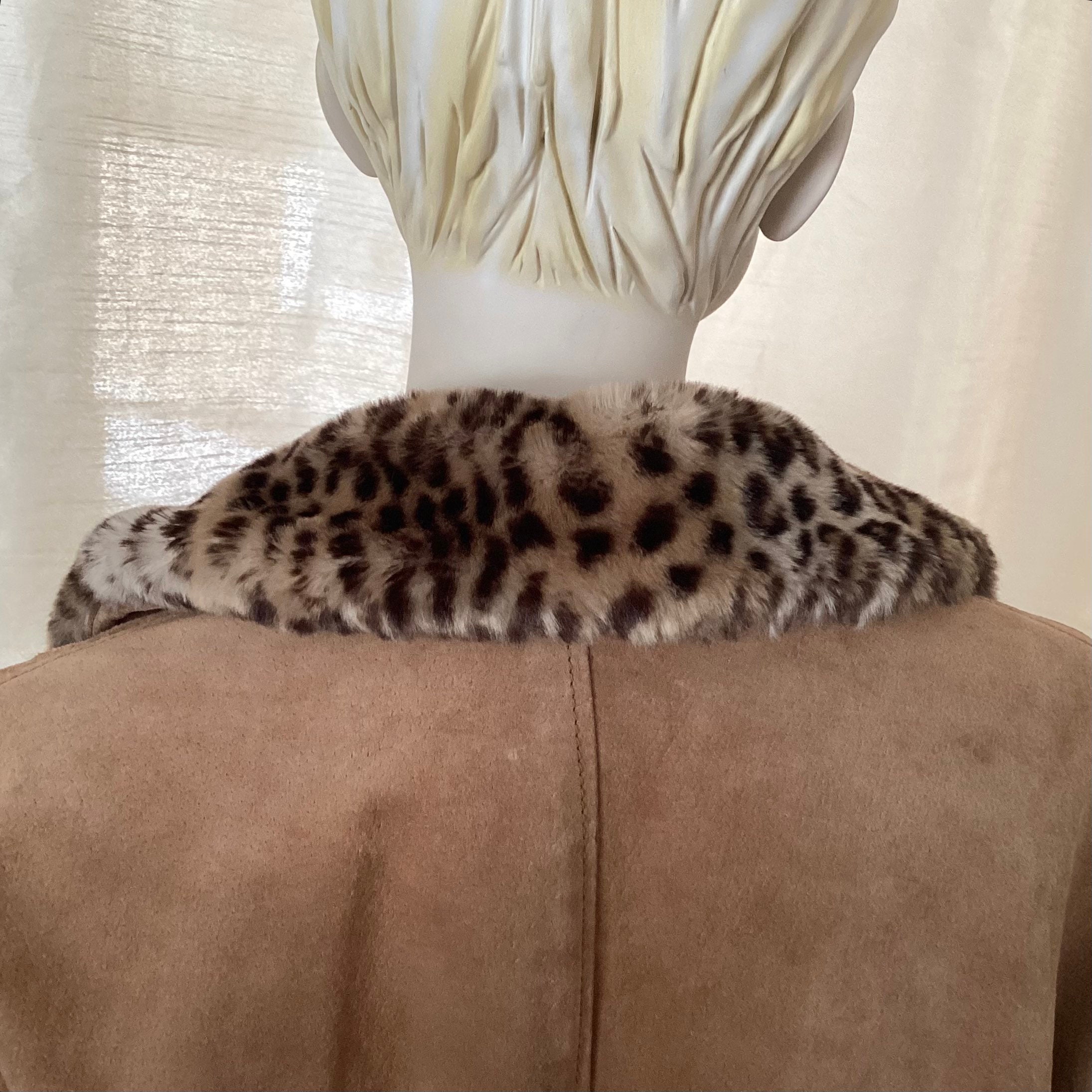 Reversible Suede & Faux Leopard Coat J Percy for Marvin Richards