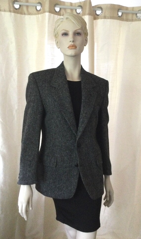 Vintage Harris Tweed Scottish Virgin Wool Jacket … - image 4