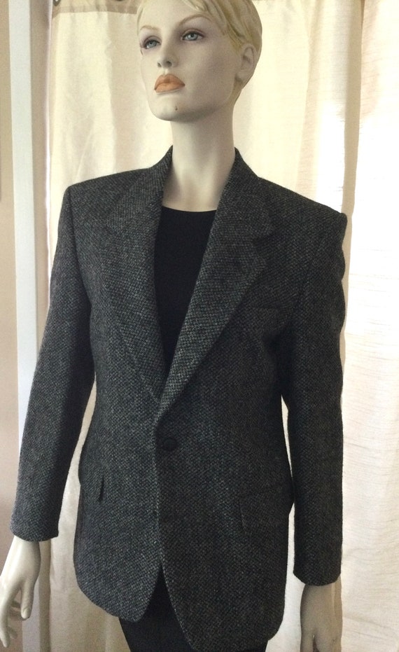 Vintage Harris Tweed Scottish Virgin Wool Jacket … - image 5