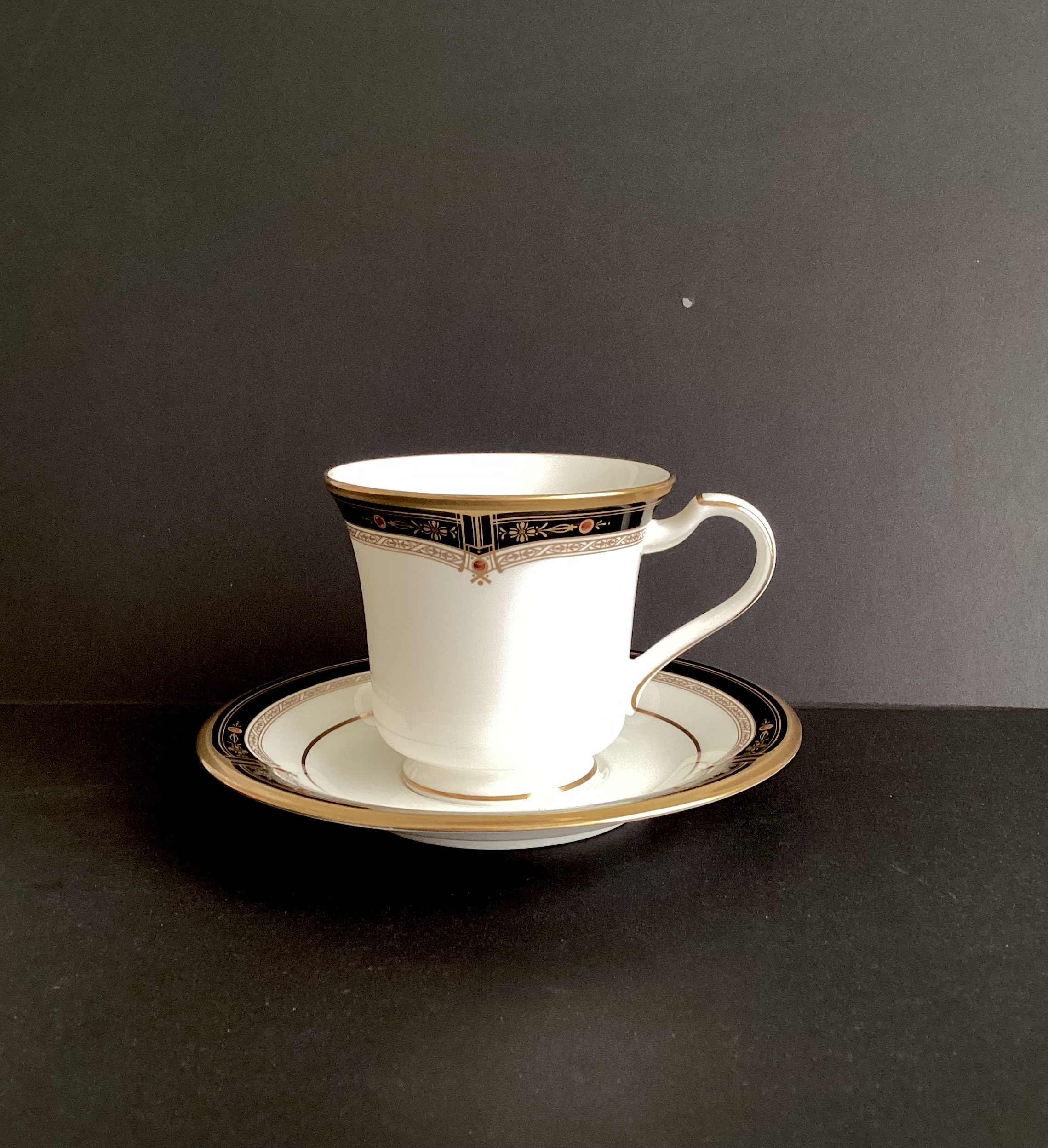 Vintage Noritake Cup & Saucer “gold and Sable” 9758 MINT - Etsy