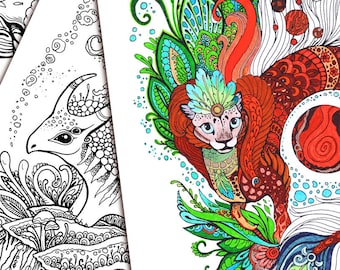 16 Adult Coloring Pages Doodle Printable Colouring Zen Doodle