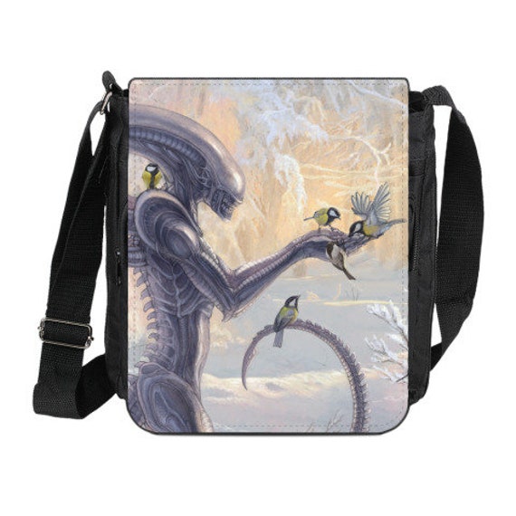 Galaxy Space Aliens Cross Body Shoulder Messenger Laptop Bag Galaxy Space Aliens Cross Body Shoulder Messenger Laptop Bag