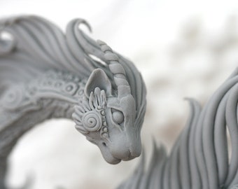 PRE-ORDER Cat Dragon Unpainted Figurine Sculpture