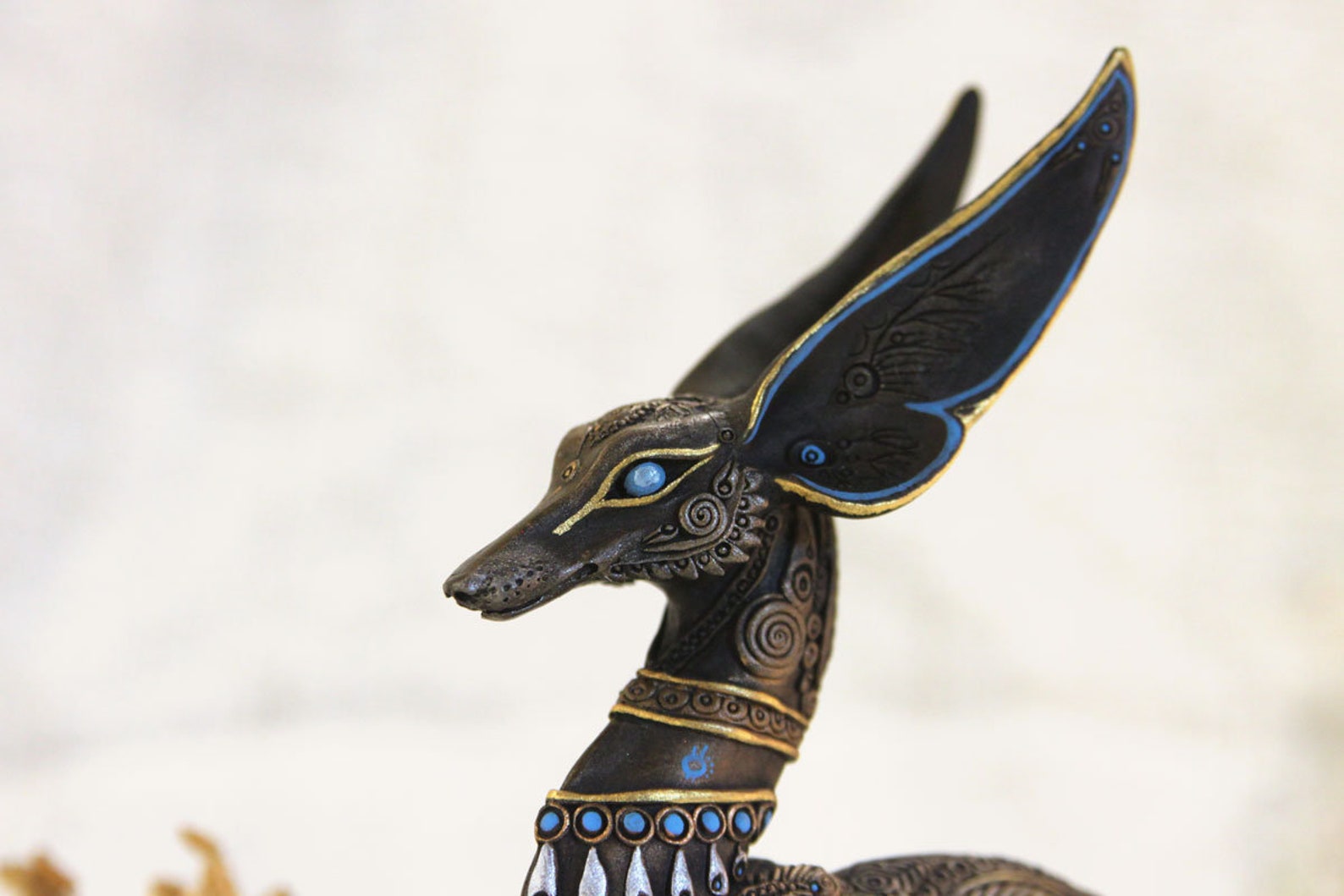 Anubis Statue Dog Sculpture Egyptian God Ancient Egypt Etsy