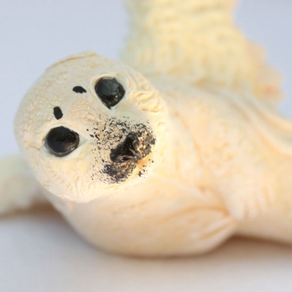 Seal Pup Angel Totem Figurine Fantasy Skulpture Guardian Spirit Amulet Shamanic Native