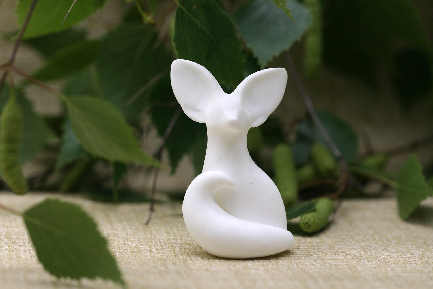 Pre Order Fennec Fox Unpainted Figurine Etsy