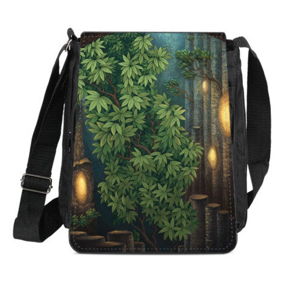 Messenger Bag Rain Room Fantasy Art Print