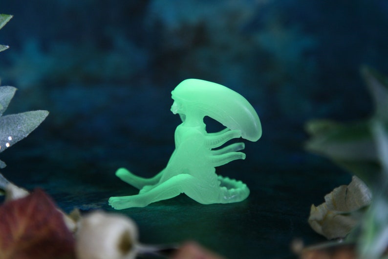 Xenomorph Glow in the dark Alien Movie HR Giger Biomechanical Etsy