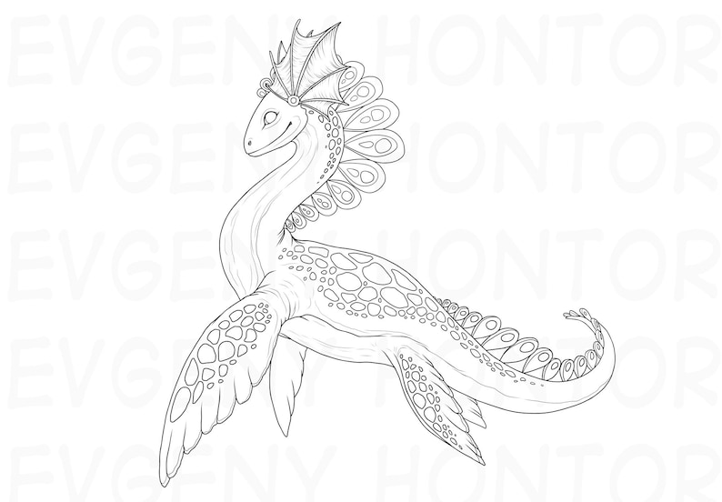 sea dragon coloring pages