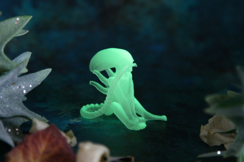 Xenomorph Glow in the dark Alien Movie HR Giger Biomechanical Etsy